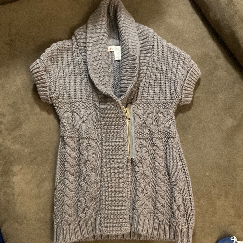 Pandemonium grey zip up sweater